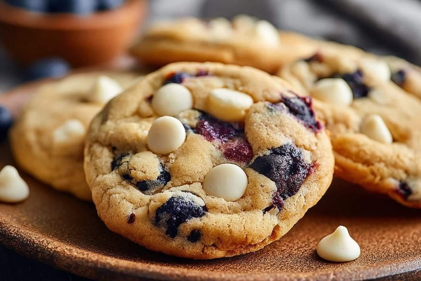 Blueberry White Chocolate Chip Cookies – The Best Soft & Chewy Recipe (2025)