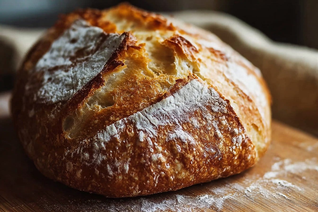 Simple No-Knead Artisan Bread