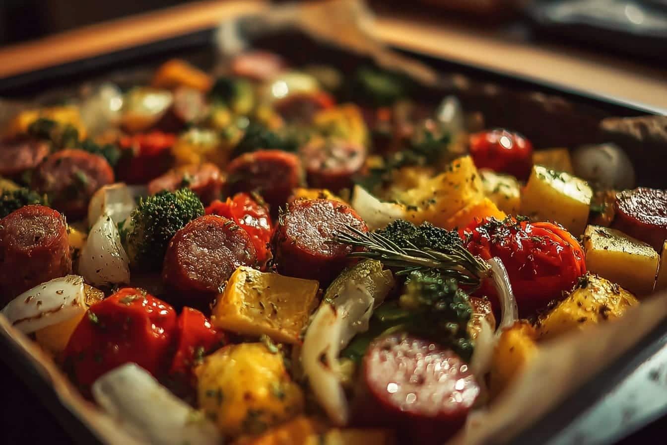 Sheet Pan Sausage and Veggies