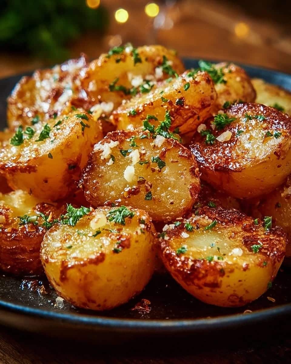 Crispy Garlic Butter Potatoes