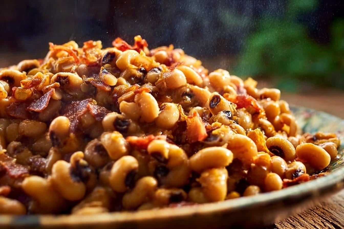 Hot and Spicy Black-Eyed Peas