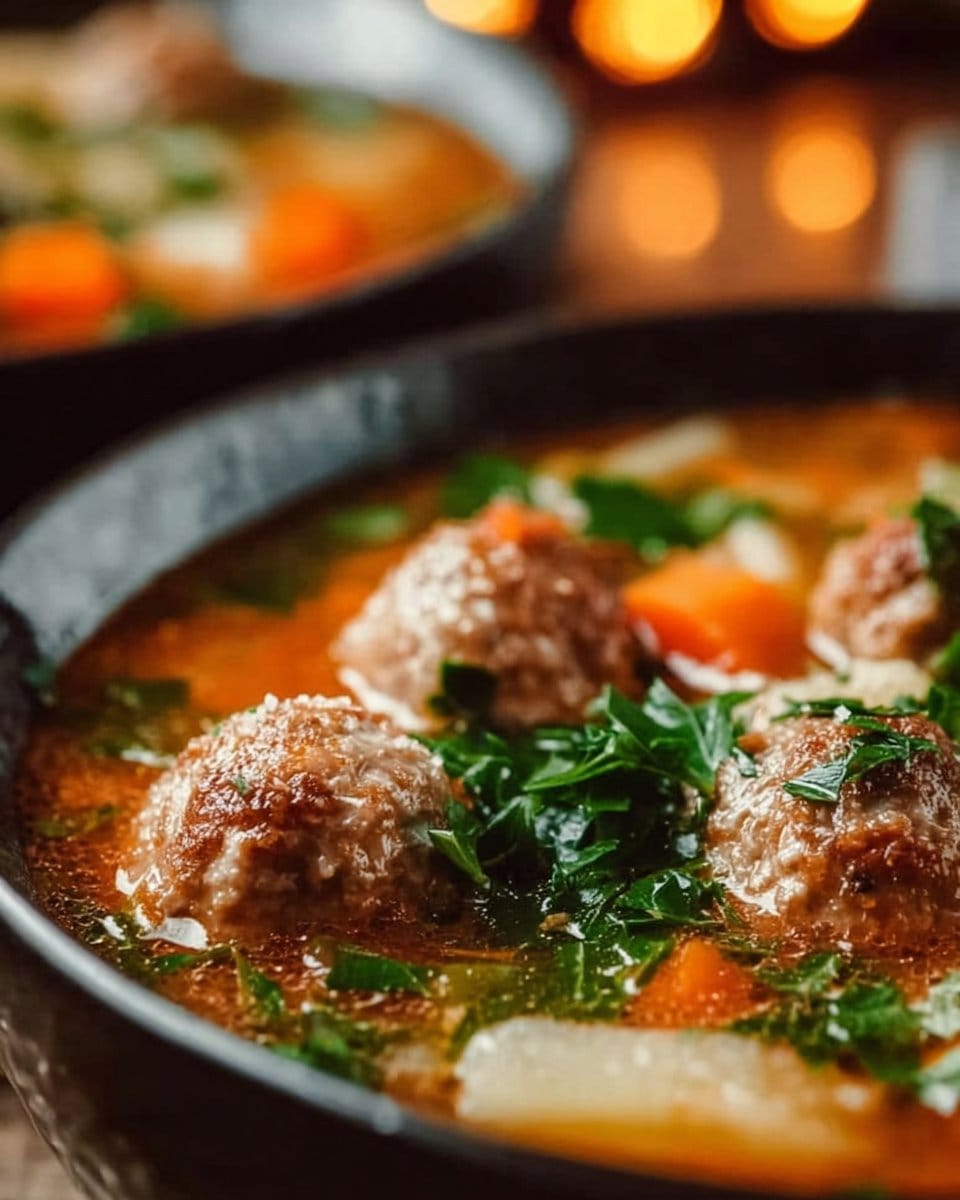 Slow Cooker Meatball Soup
