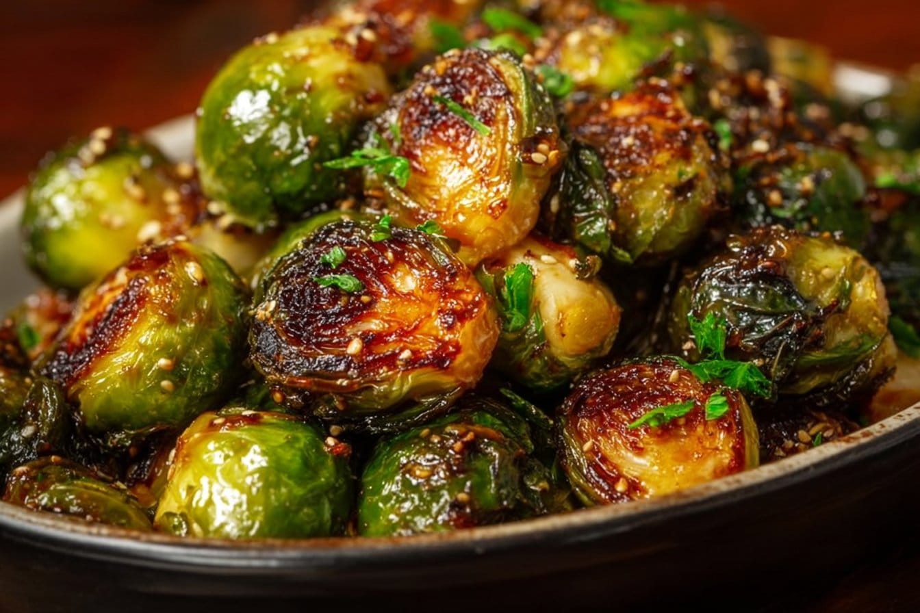 Honey Garlic Roasted Brussels Sprouts that Everyone Will Love