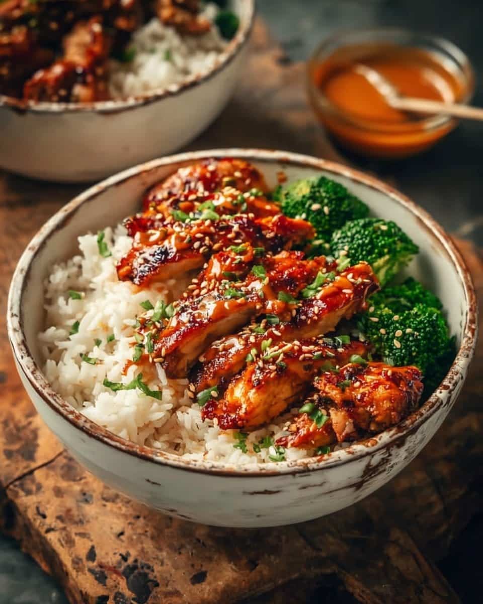 Sticky Chicken Rice Bowls
