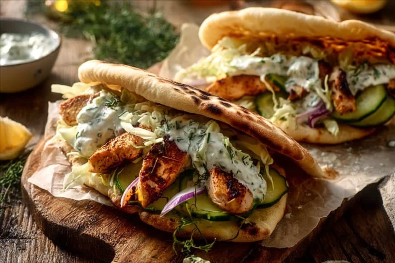 Sheet Pan Chicken Pitas with Herby Ranch
