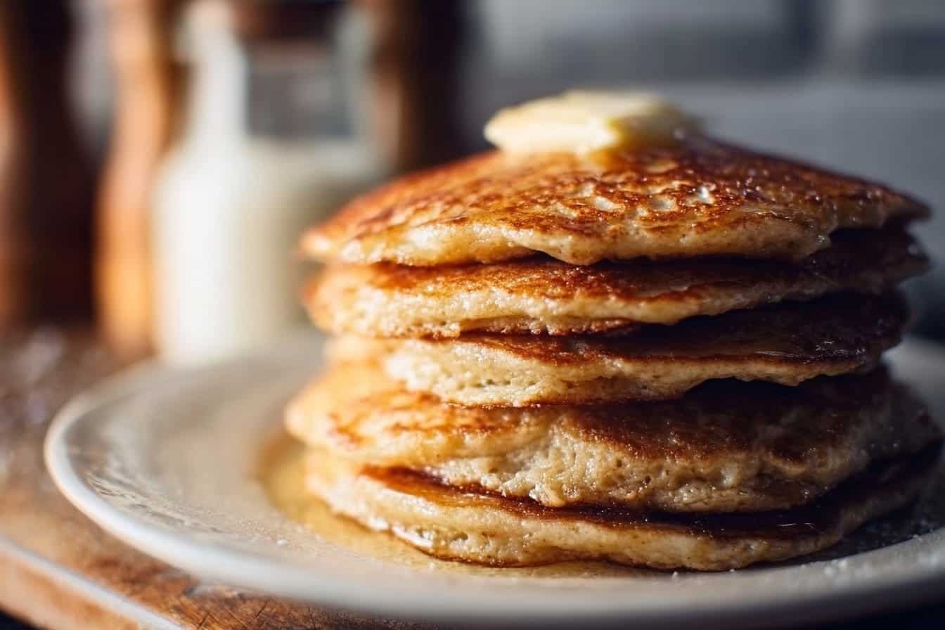 Healthy Oatmeal Apple Pancakes