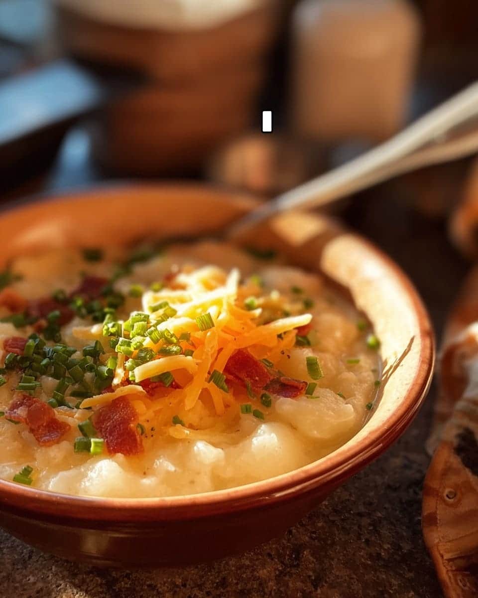 Crockpot Potato Soup with Frozen Hash Browns