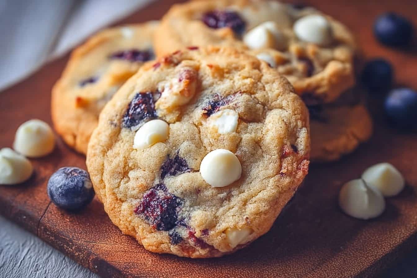 Blueberry White Chocolate Chip Cookies - Alright with Me