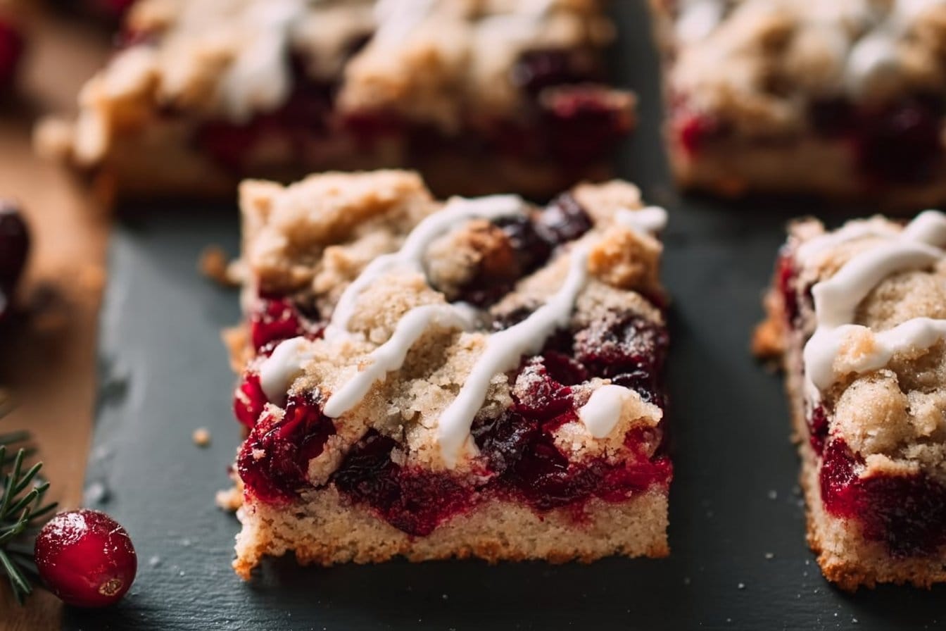 One-Pan Cranberry Crumble Bars