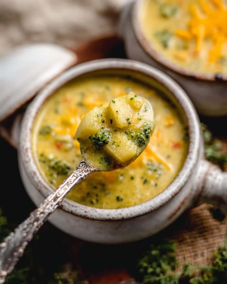 Broccoli Potato Cheese Soup Recipe
