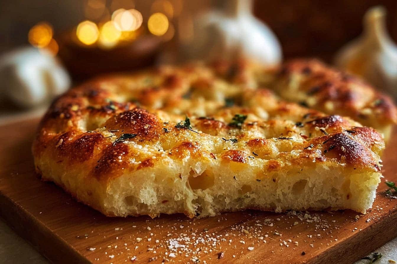 Garlic Parmesan Focaccia Bread