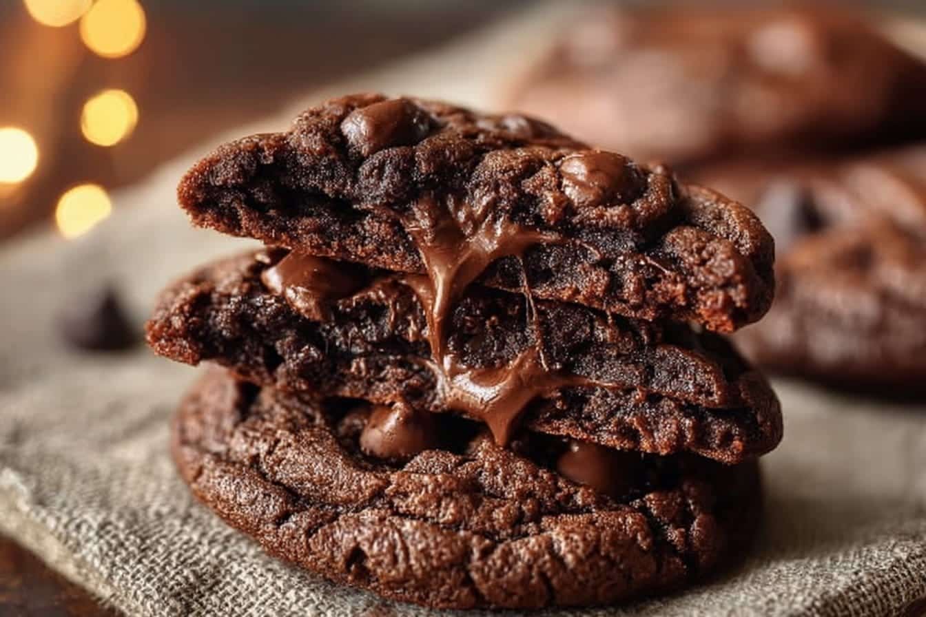 Sourdough Double Chocolate Chip Cookies
