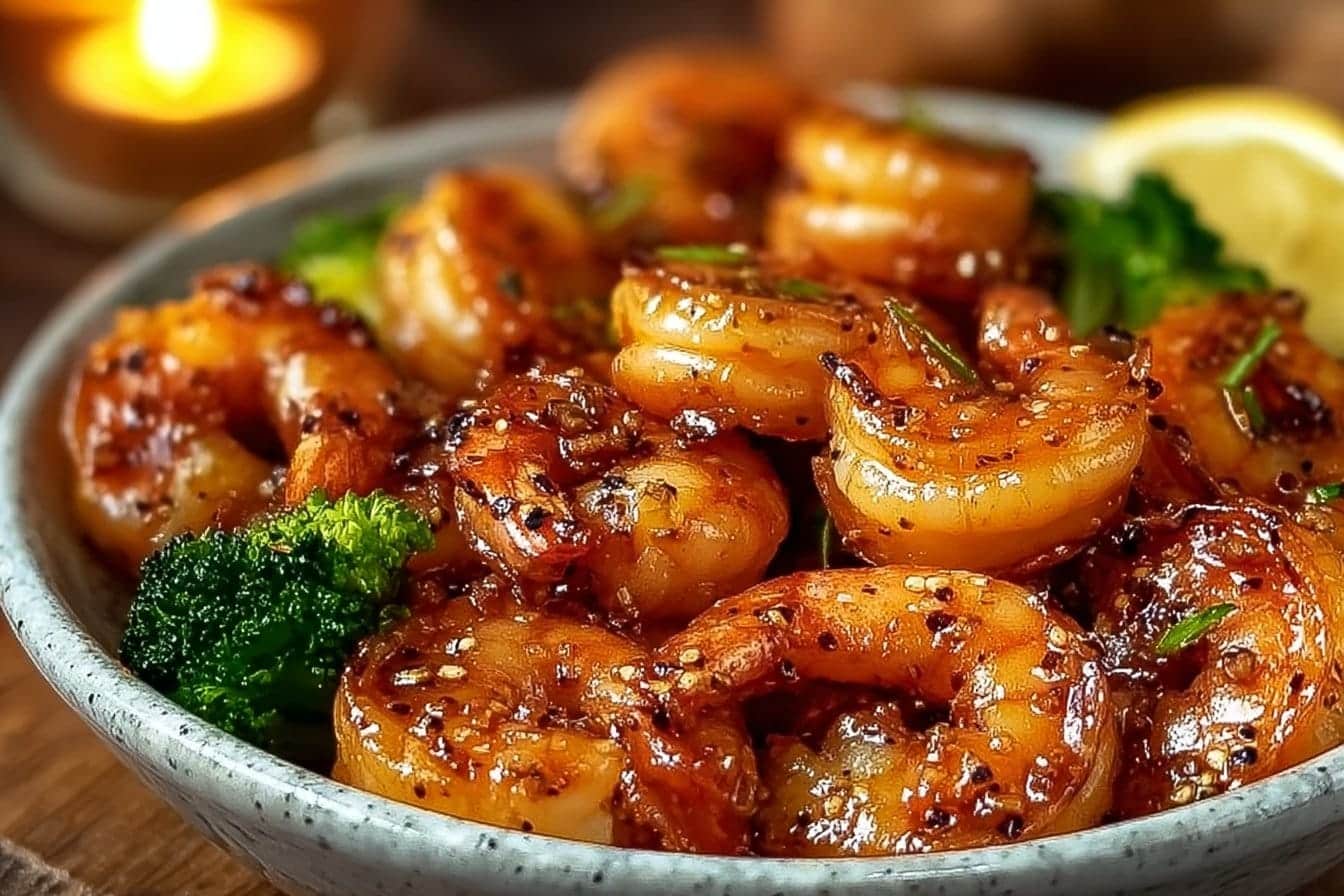 High-Protein Honey Garlic Shrimp
