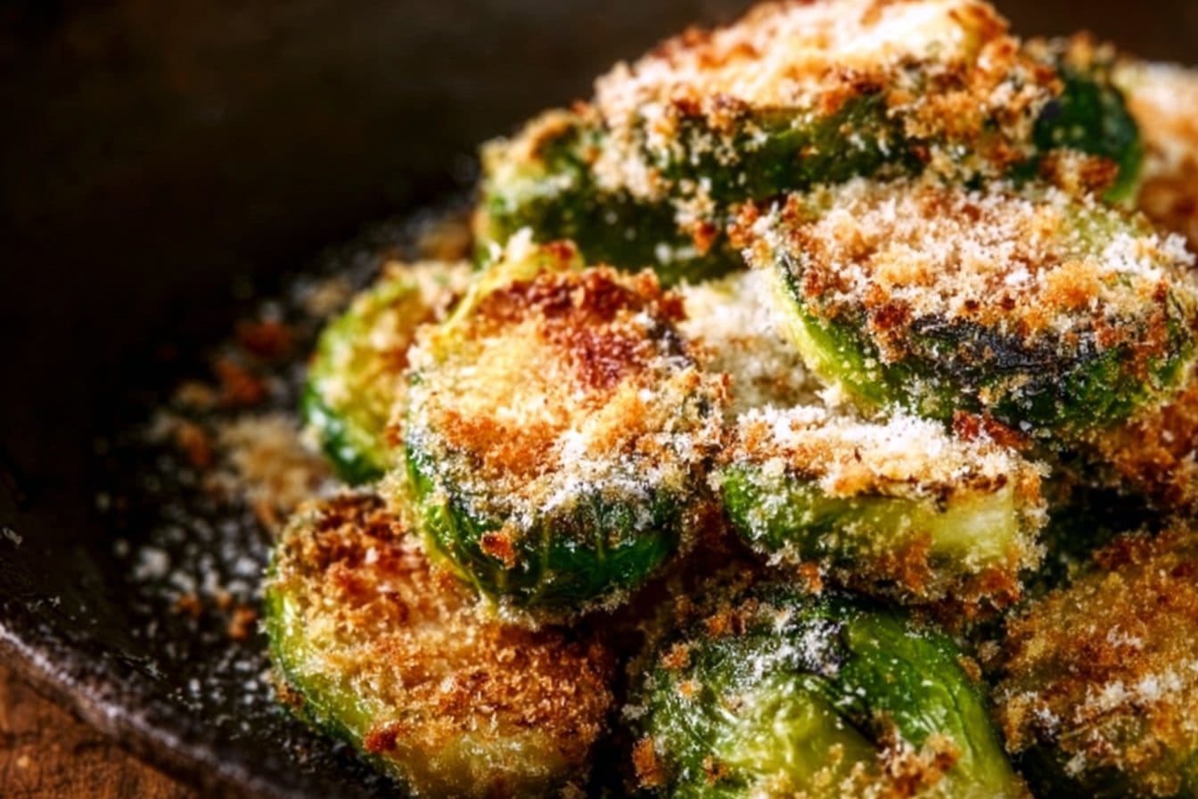 Parmesan Crusted Brussels Sprouts