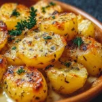 Delmonico-style potatoes served in a rich, creamy sauce