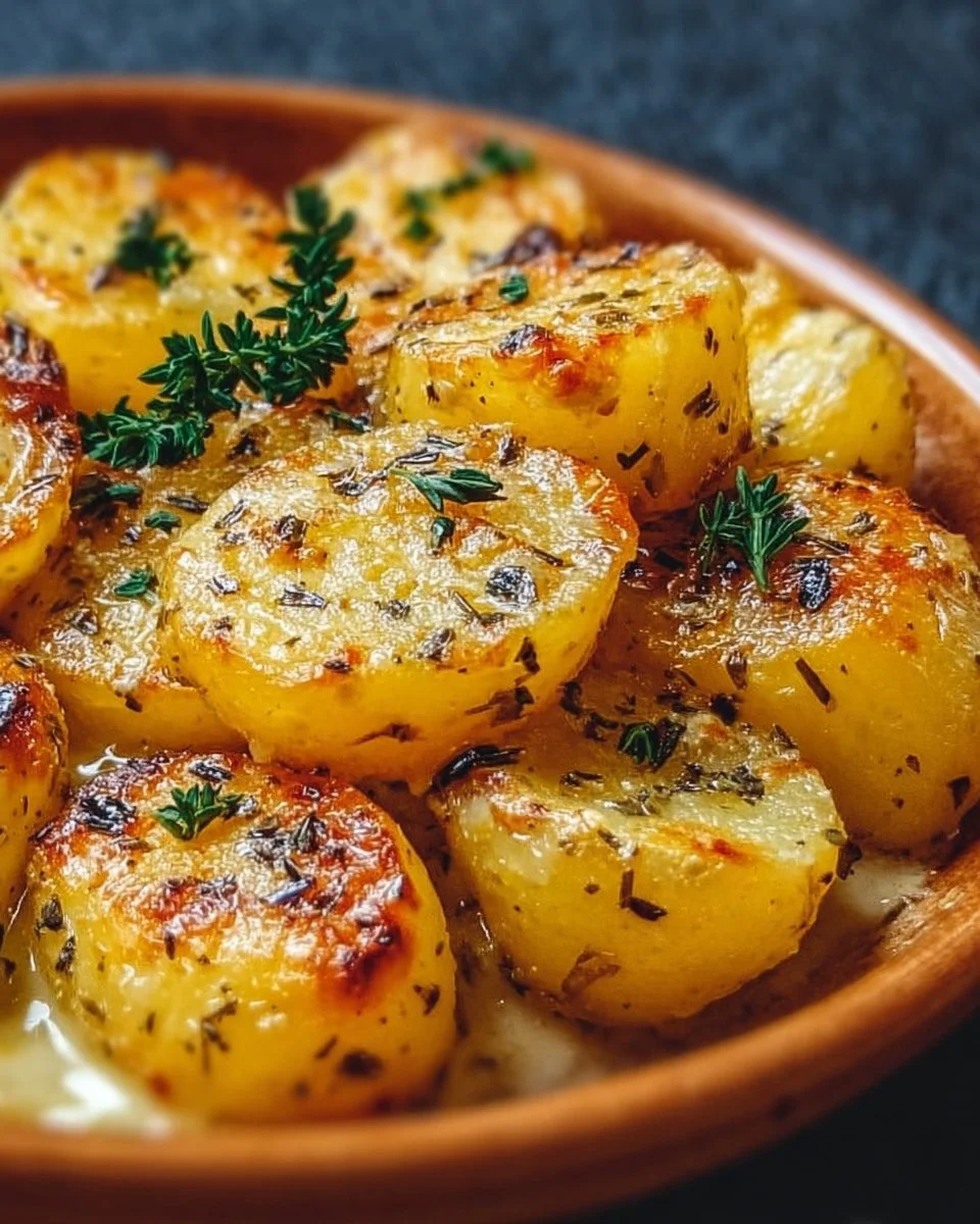 Delmonico-style potatoes served in a rich, creamy sauce