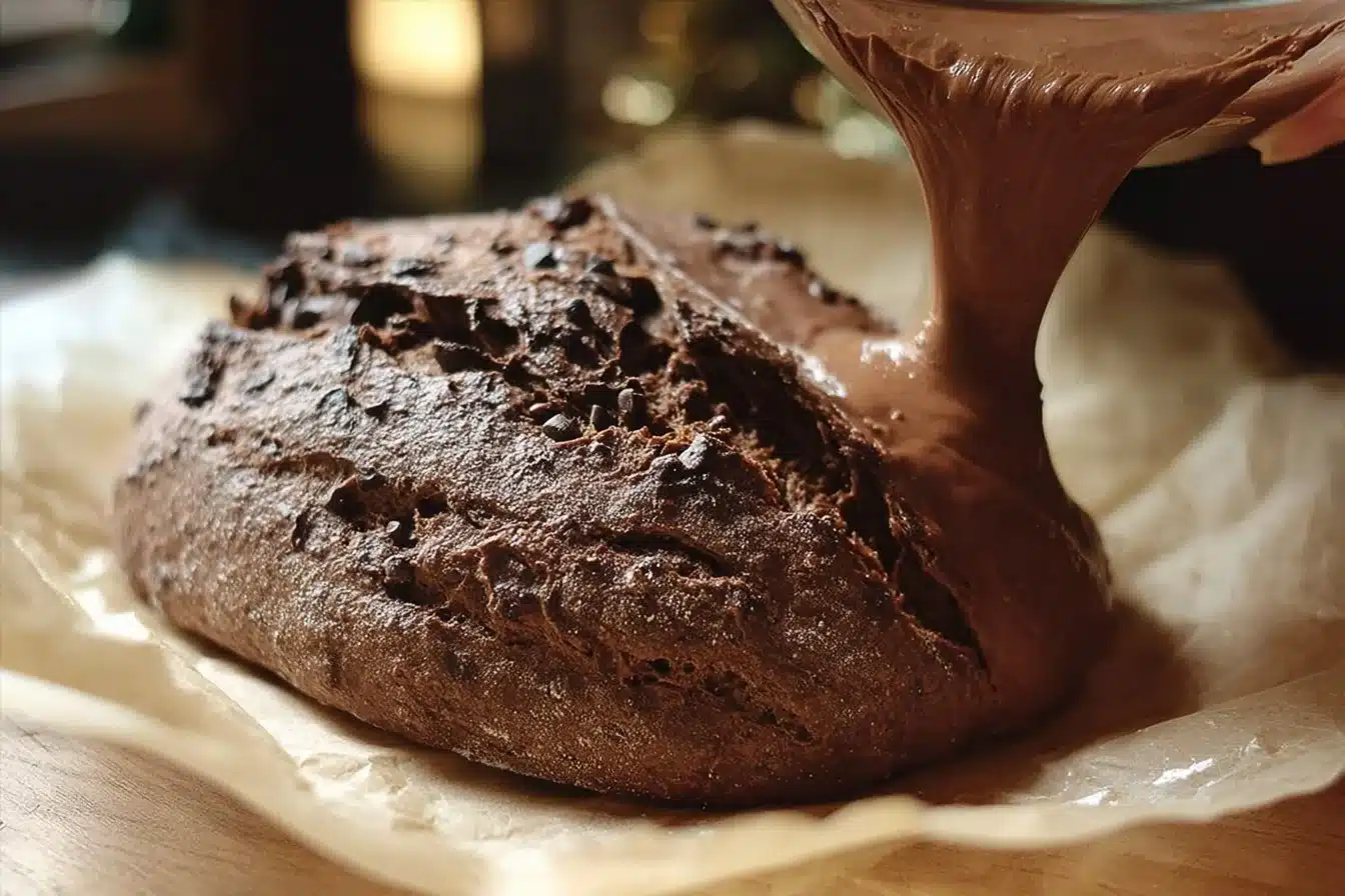 Double Chocolate Espresso Sourdough Bread with rich chocolate and espresso flavors