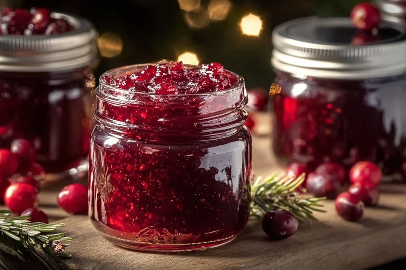Sweet Christmas Cranberry Jam