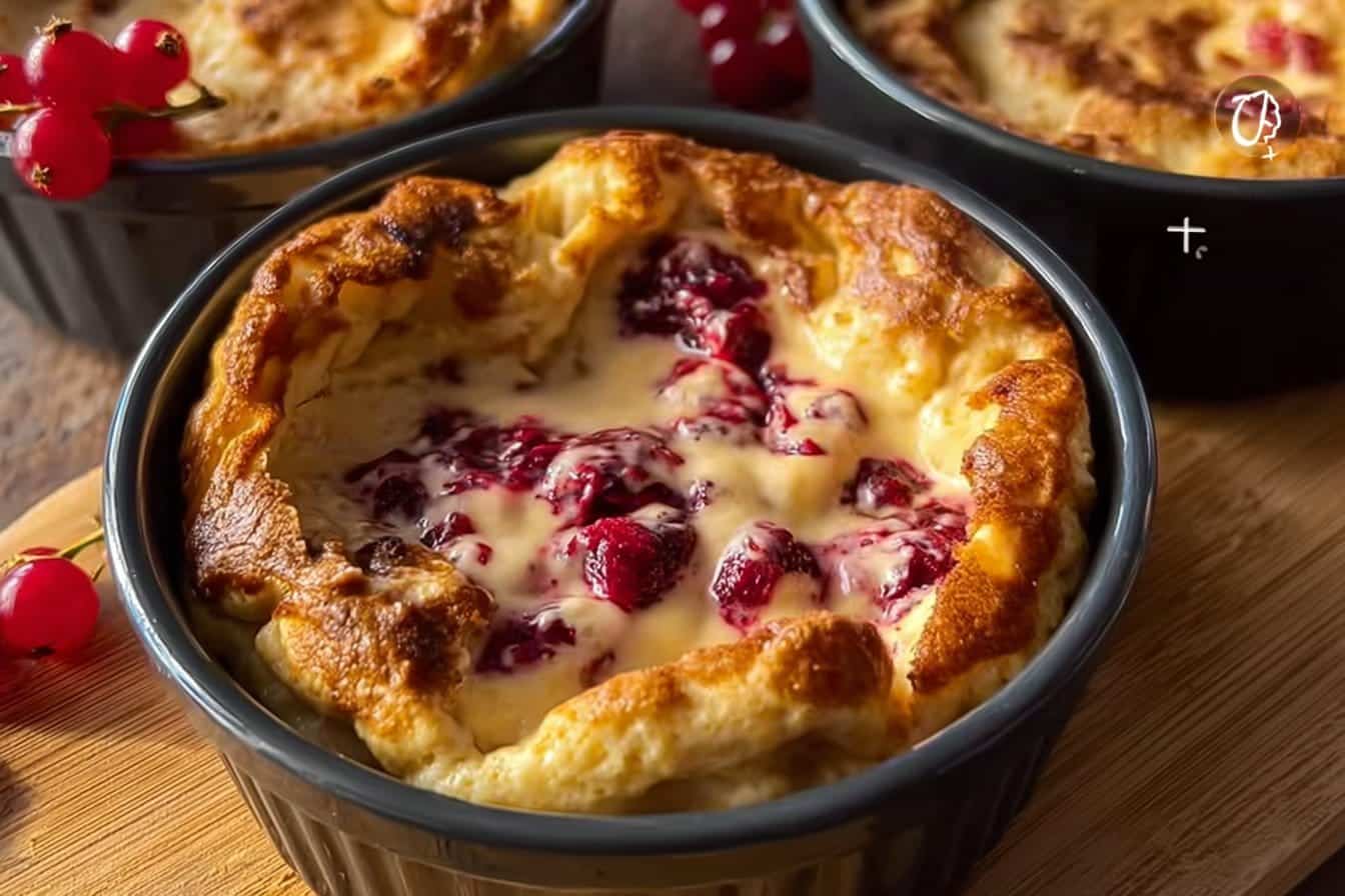 Baked Protein Pancake Bowls - great for meal prep and no banana needed!