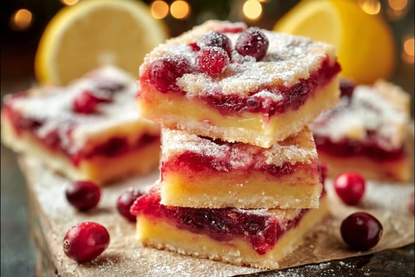 Cranberry Lemon Bars
