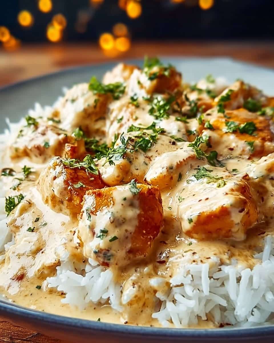 Creamy Smothered Chicken and Rice