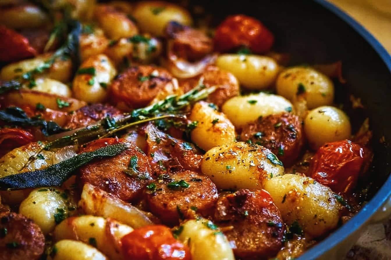 Sheet Pan Gnocchi Sausage