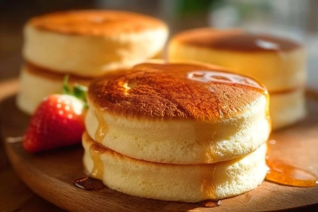 Fluffy Japanese Soufflé Pancakes
