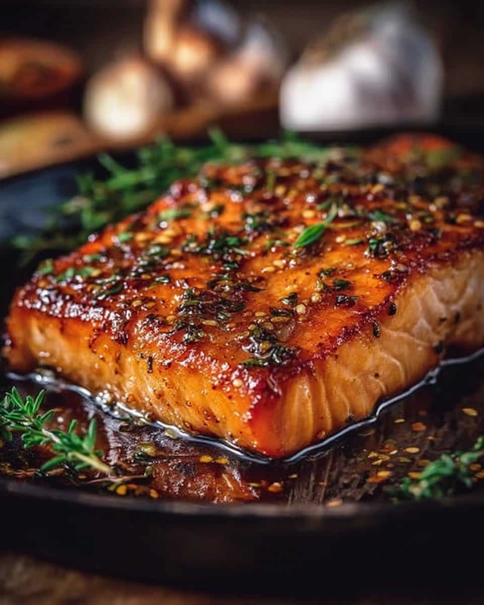 Crispy Honey Garlic Glazed Salmon Recipe
