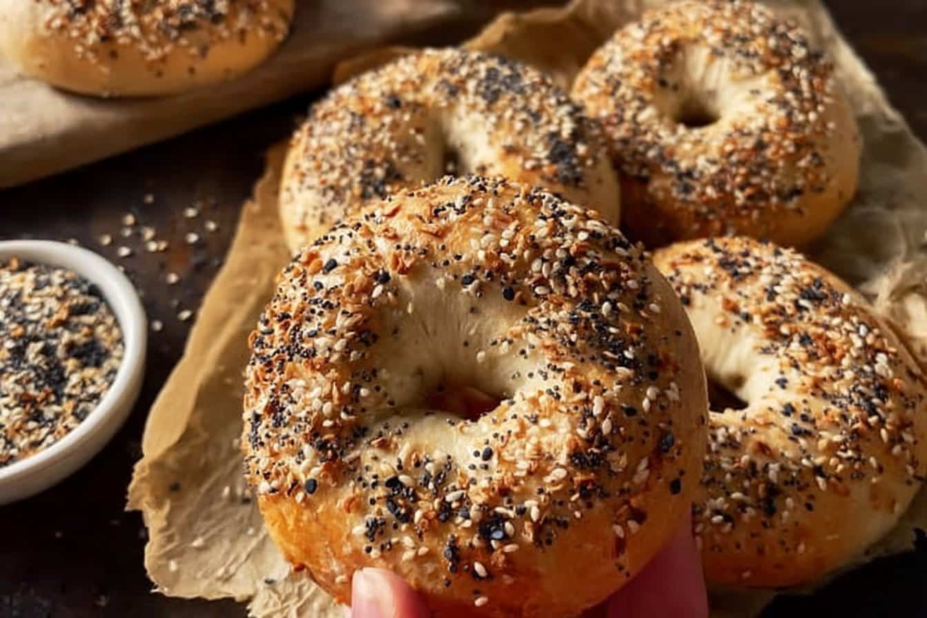Homemade Everything Bagels