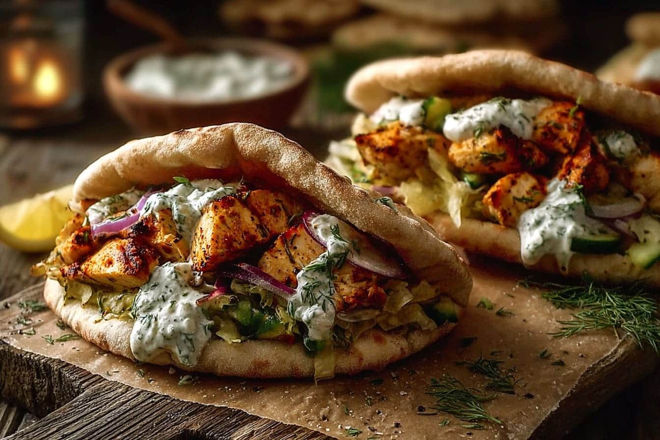Sheet Pan Chicken Pitas with Herby Ranch