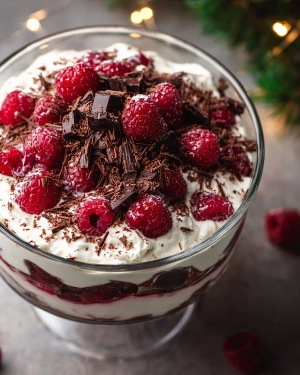 Christmas Chocolate Raspberry Trifle