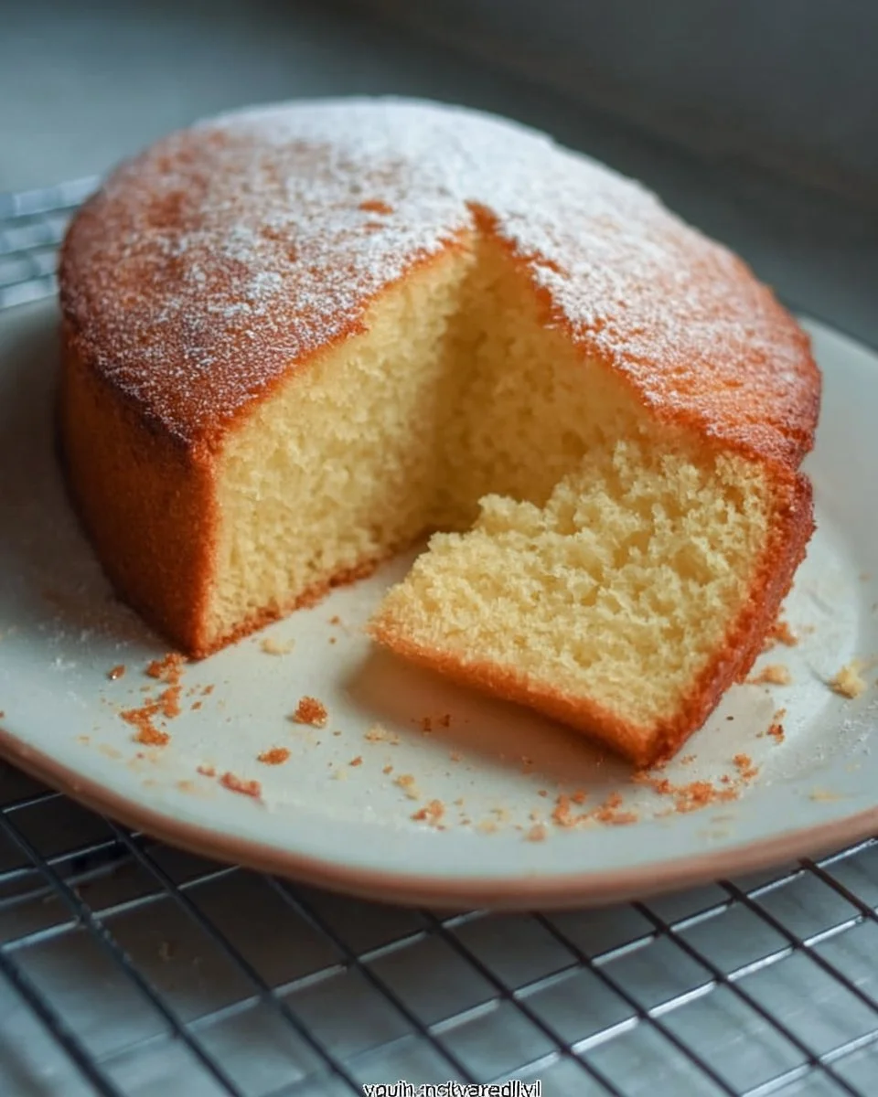 Delicious vanilla sponge cake with whipped cream and berries on a plate