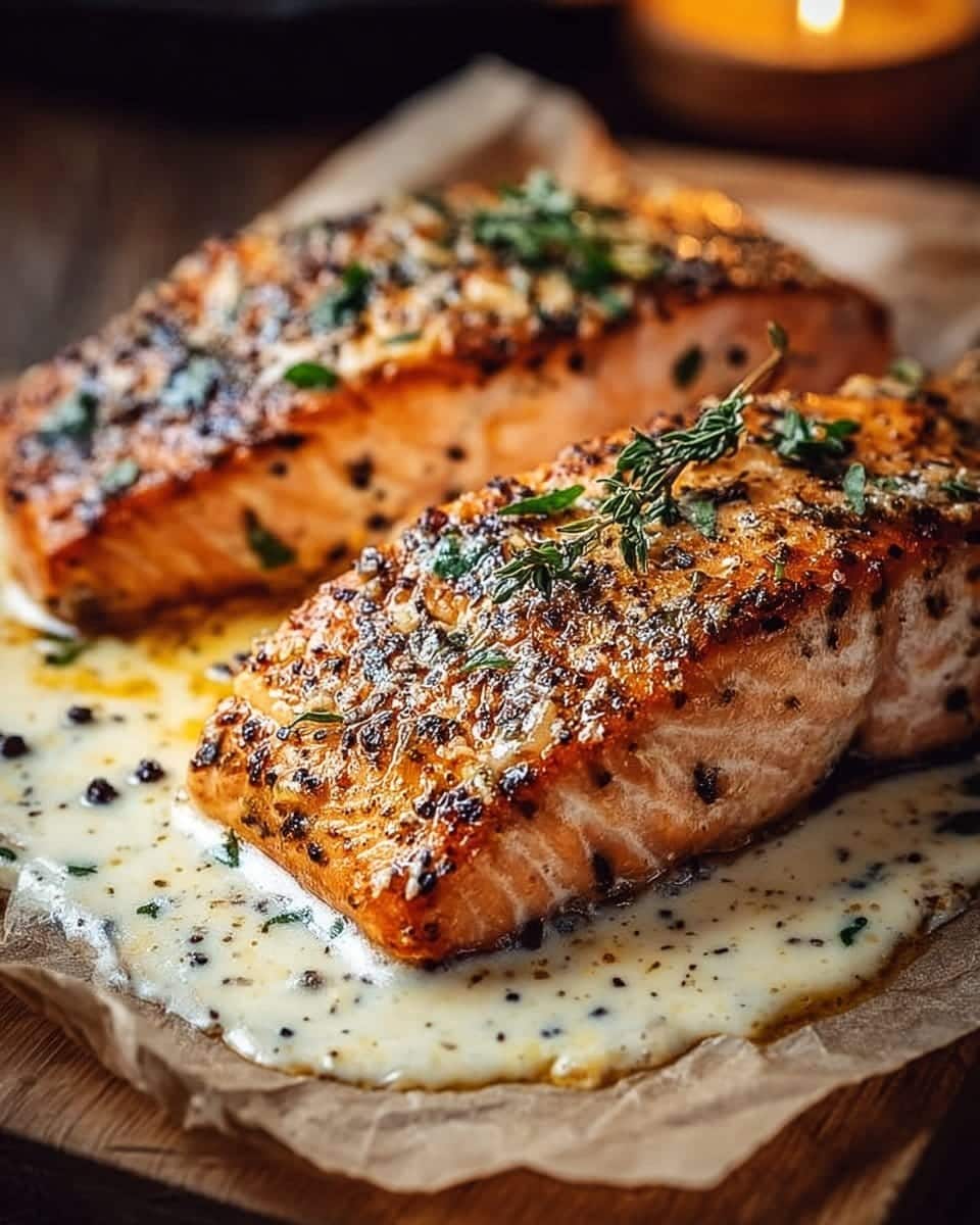Baked Boursin Salmon