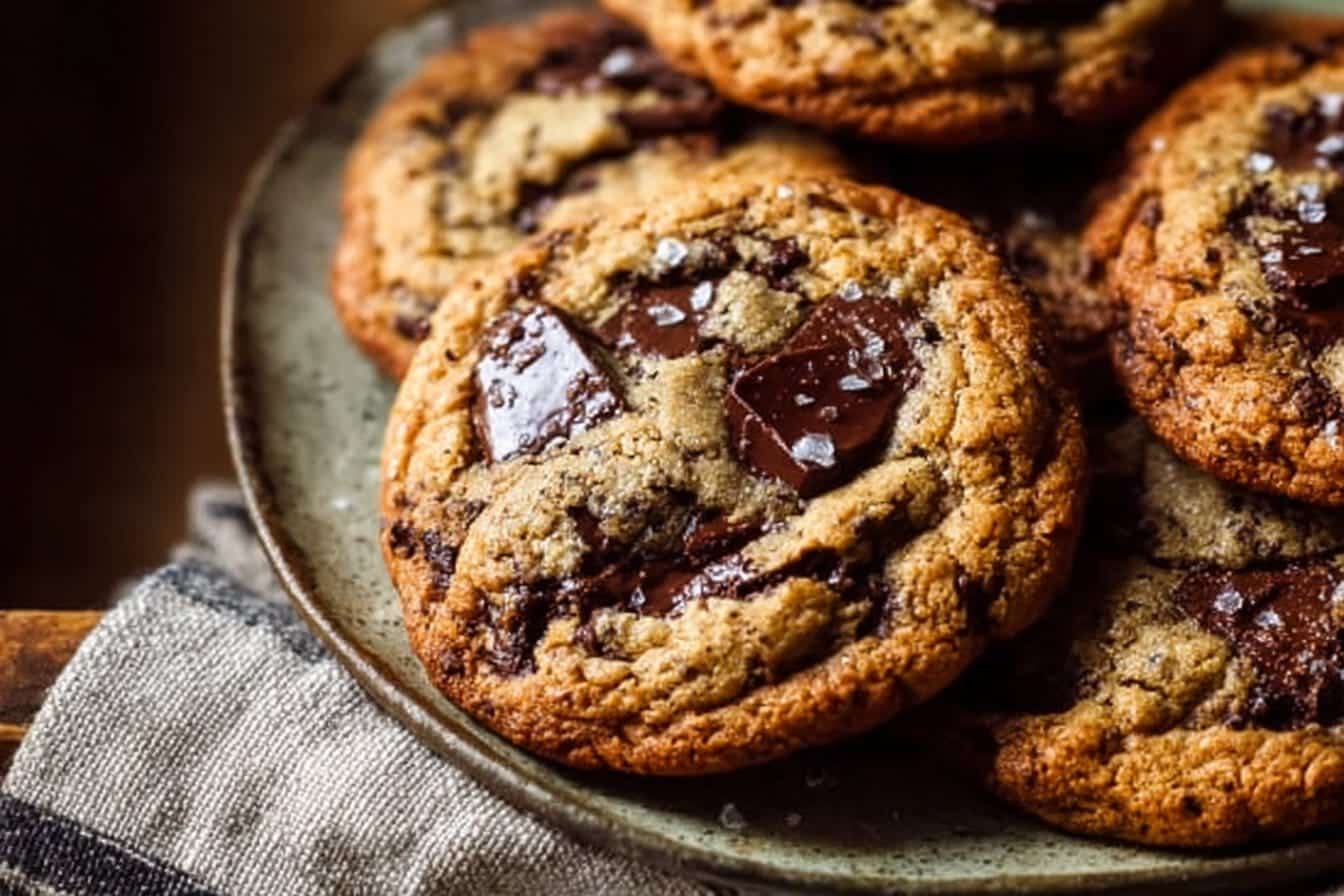 Chewy Gooey Sourdough Chocolate Chip Cookies