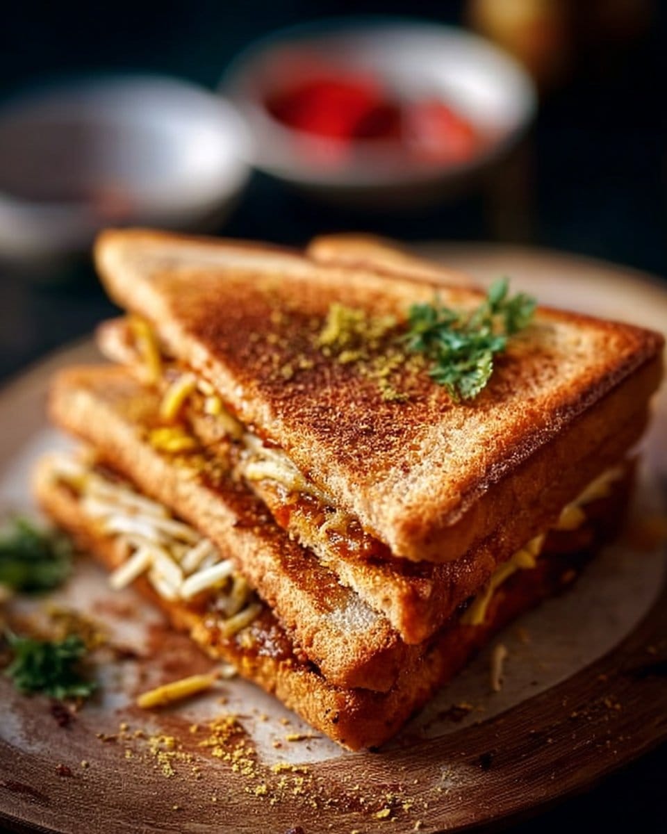 Mumbai Masala Sandwich | Bombay Masala Toast Sandwich