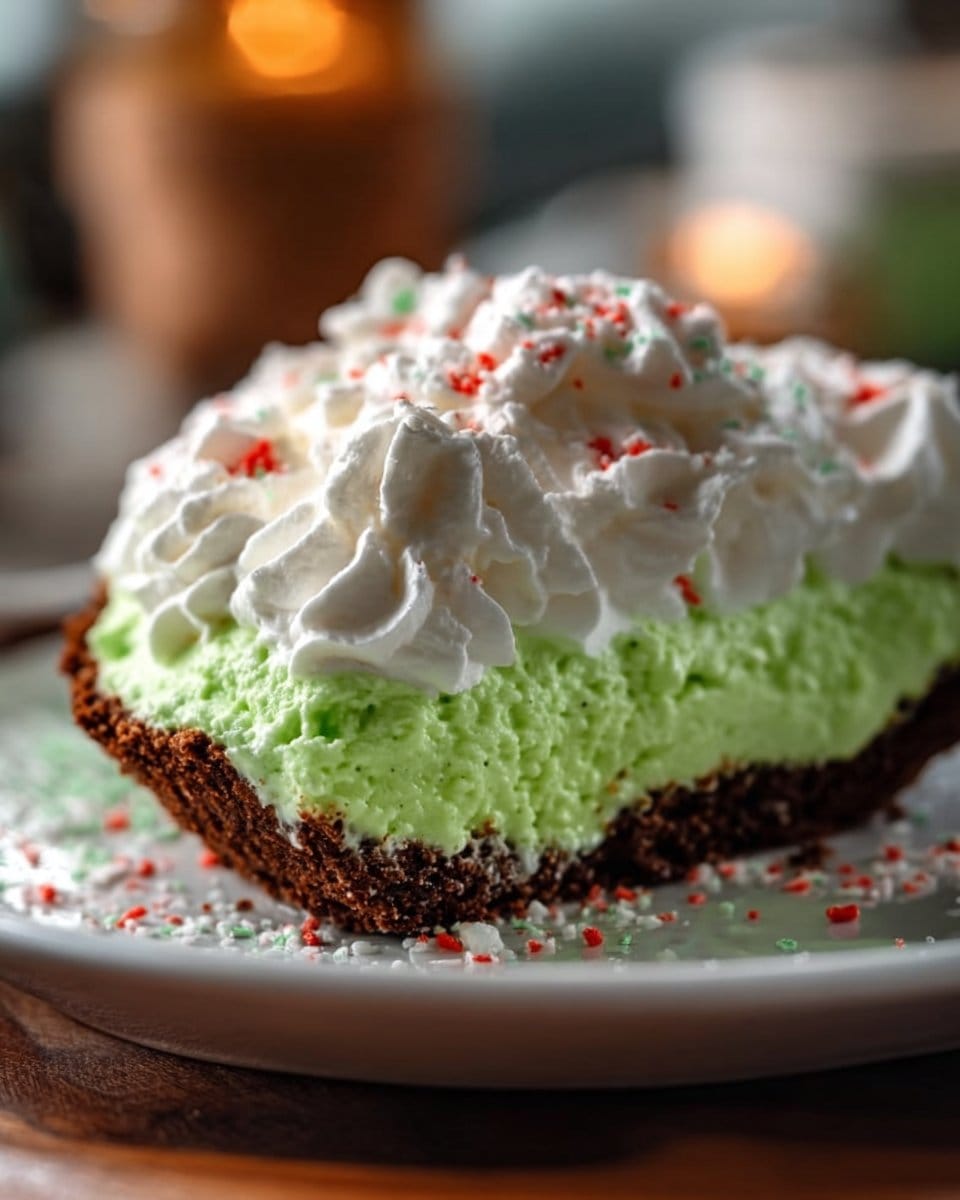No Bake Grinch Pie