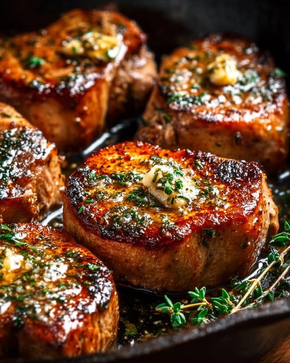 Garlic Butter Pan-Seared Pork Chops