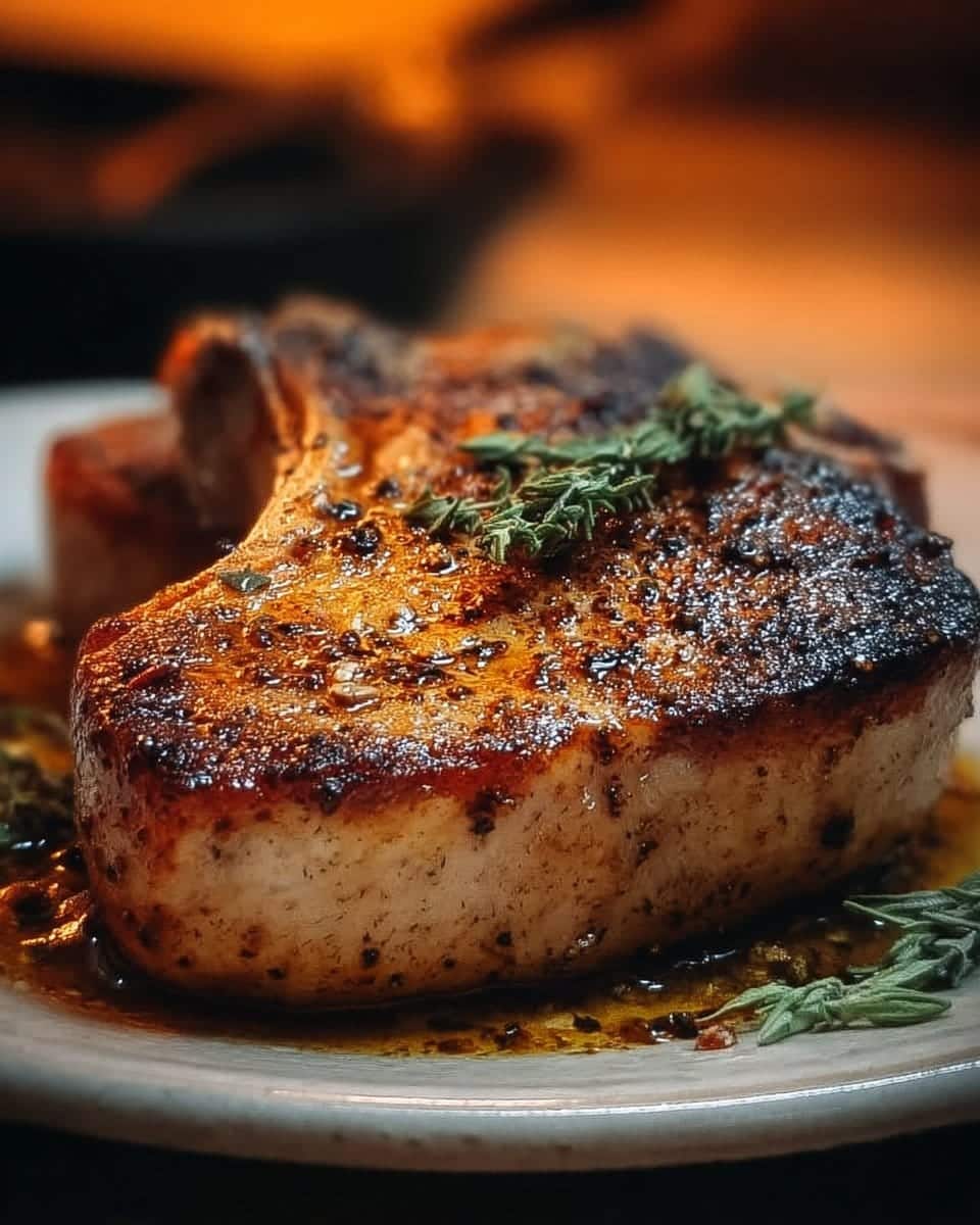 Seared Bone-In Pork Chop
