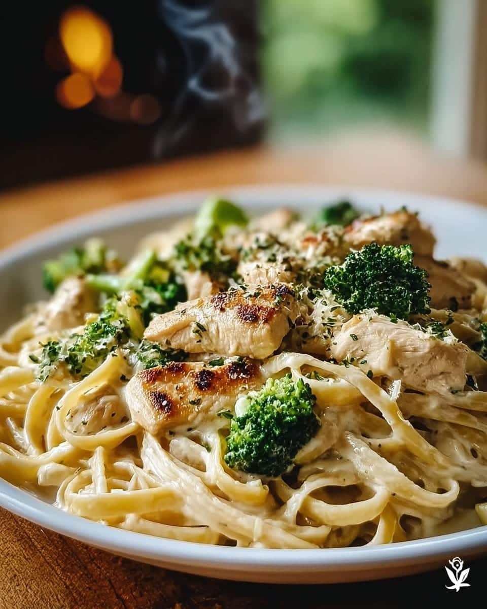 Creamy Chicken and Broccoli Alfredo Pasta