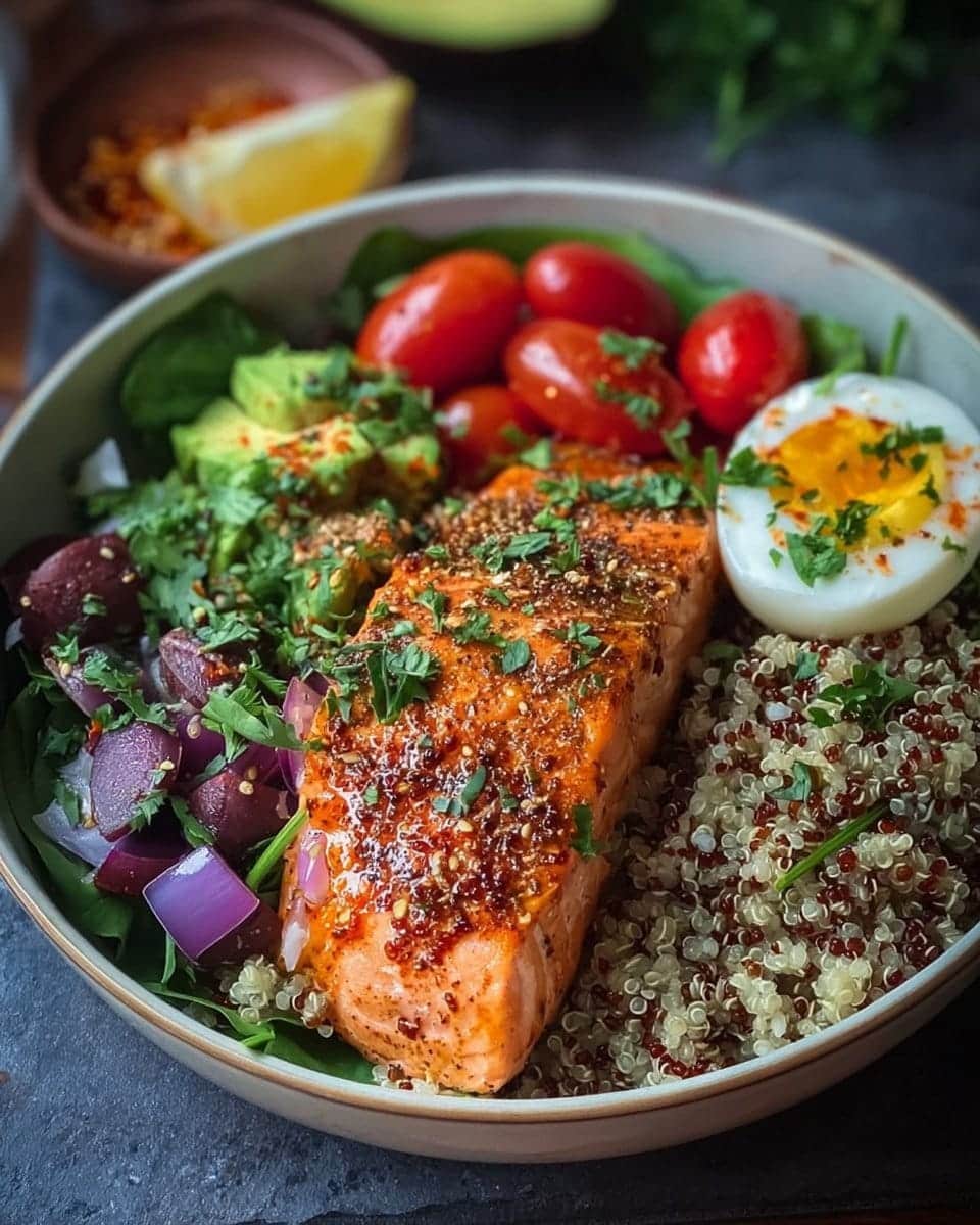 Salmon and Quinoa Power Bowl