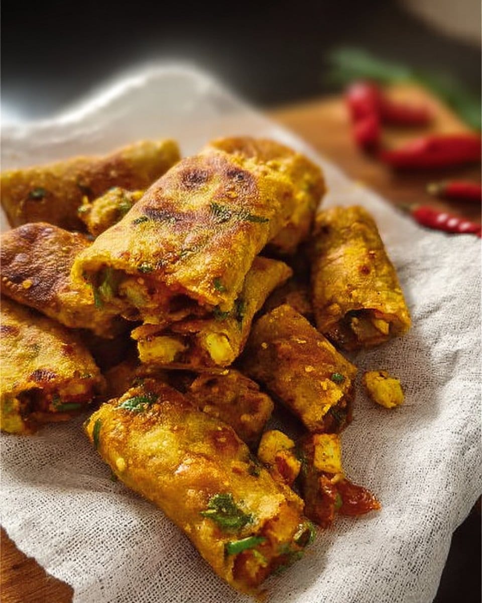 Schezwan Vegetable Roti Roll