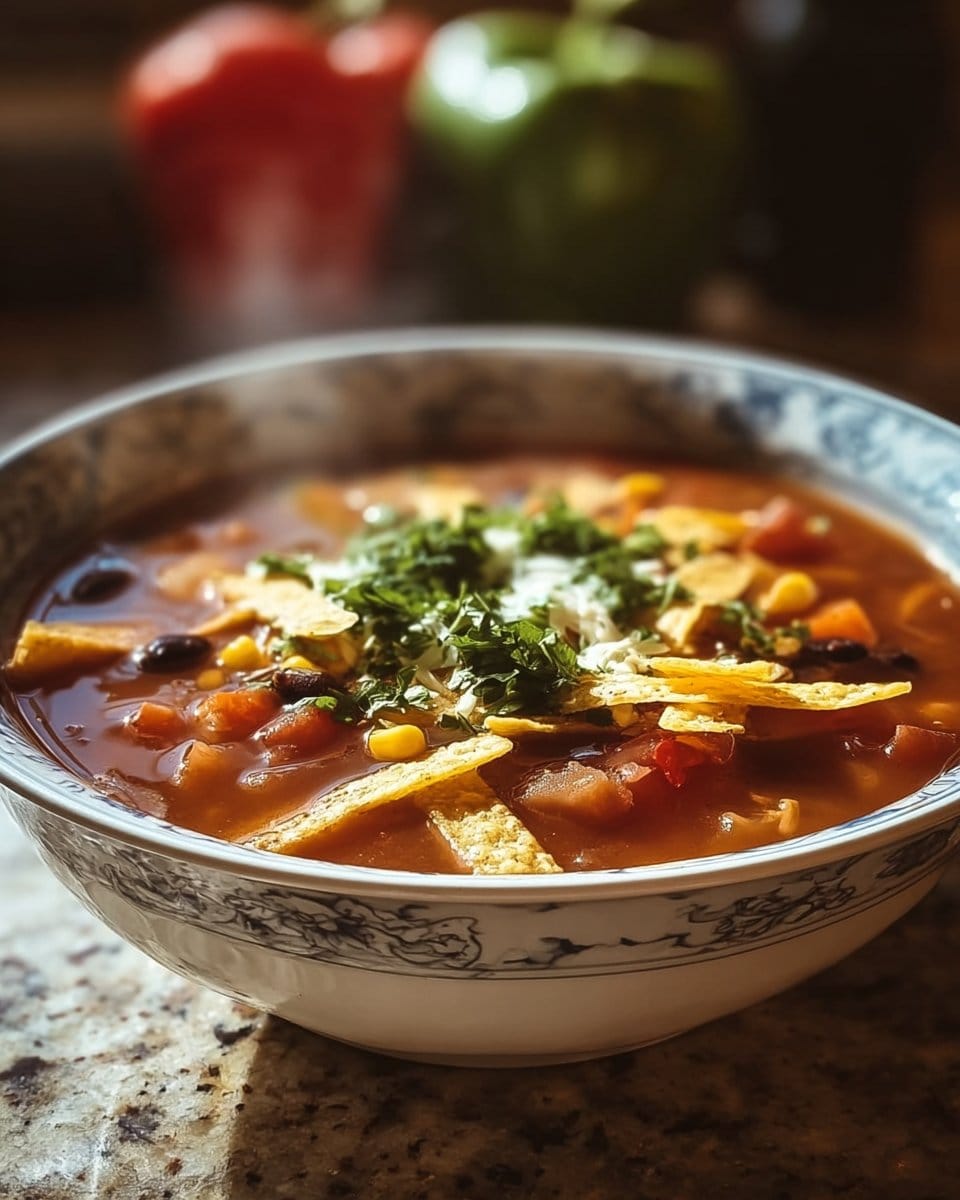 5 Ingredient Slow Cooker Tortilla Soup