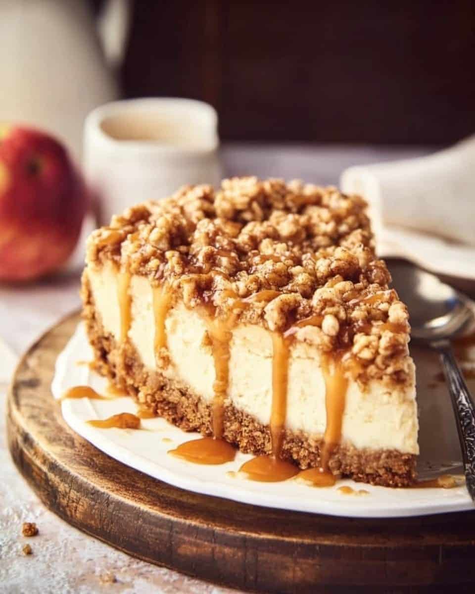 Apple Crisp Cheesecake
