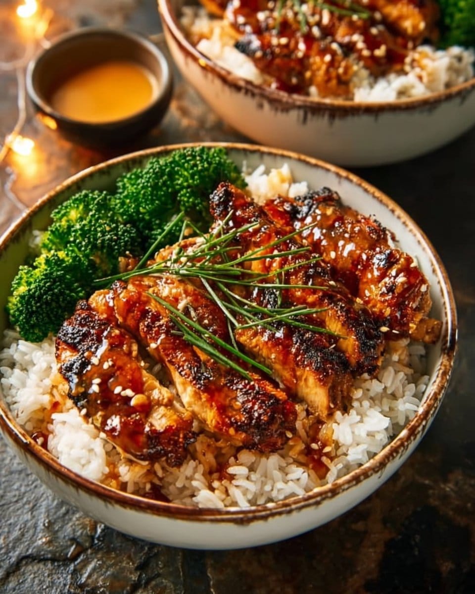 Sticky Chicken Rice Bowls