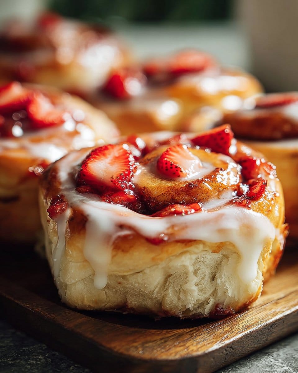 Easy Strawberry Cheesecake Cinnabon Rolls