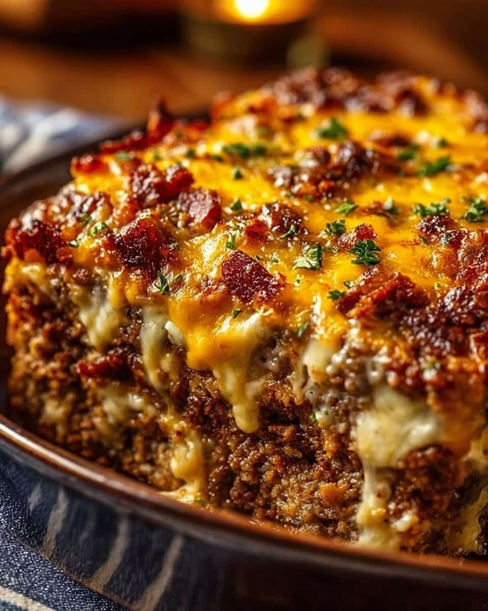 Cheesy Meatloaf Casserole