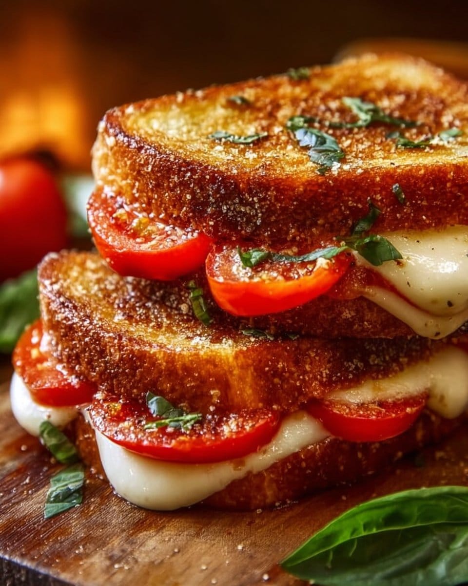 Pizza Margherita Grilled Cheese