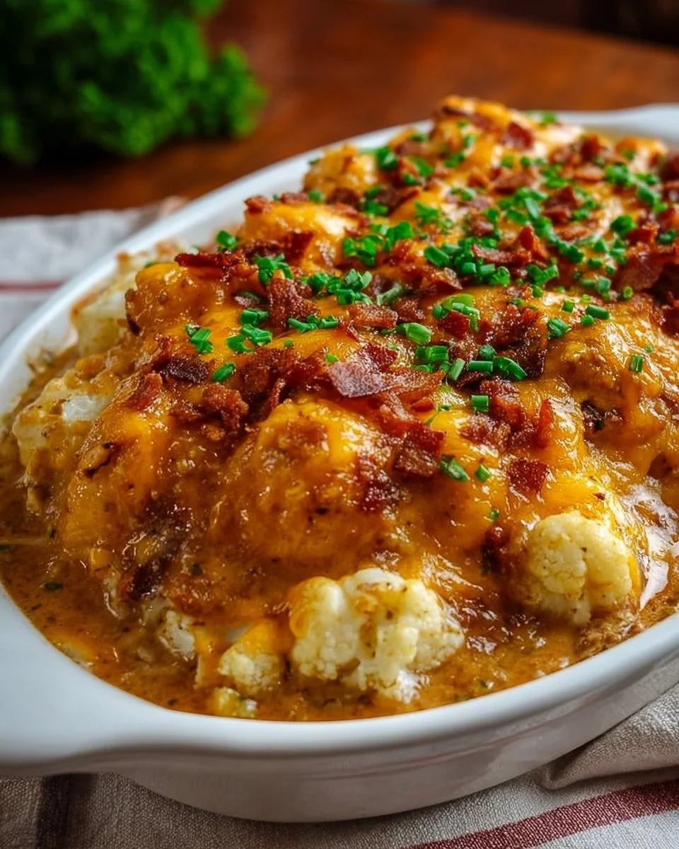 Delicious Cowboy Casserole served in a rustic dish
