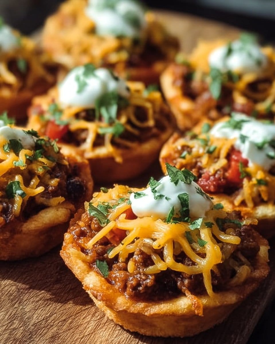 Cheesy Taco Cups Snack Bake