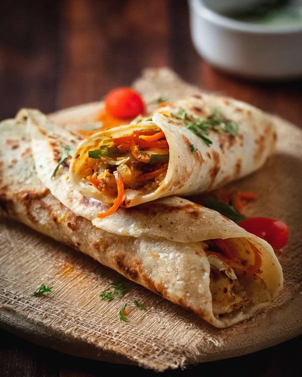 Frankie Recipe (Vegetable Frankie)